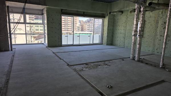 工事の進捗 👷 クリニックになる予定の場所の様子