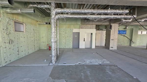 工事の進捗 👷 クリニックになる予定の場所の様子