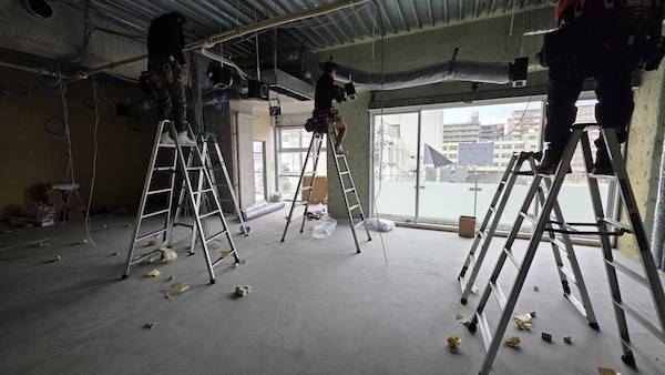 工事の進捗 👷 <br>内装工事がスタート