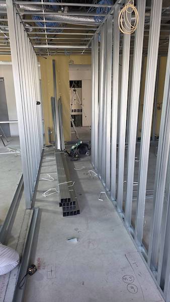 工事の進捗 👷 ここが診察室になります